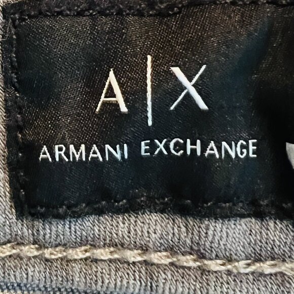 Armani Exchange Women's Denim Jeans Size 26 Grey J69 Super Skinny Lift-up Grey - Picture 10 of 12